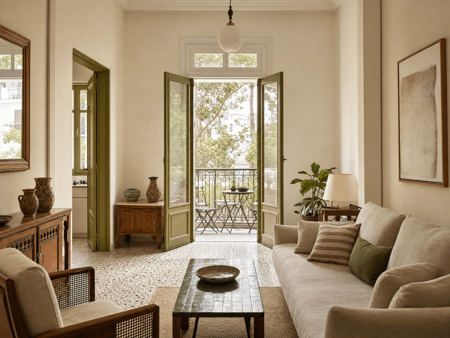 Refined apartment interior in La Marsa